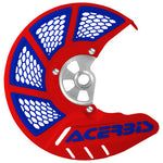 Acerbis X-Brake Vented Front Disc Cover With Mounting Kit - Red/Blue