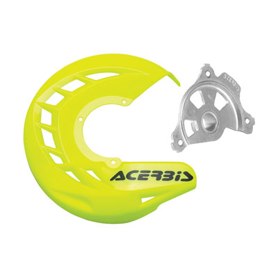 Acerbis X-Brake Front Disc Cover With Mounting Kit - Flo Yellow