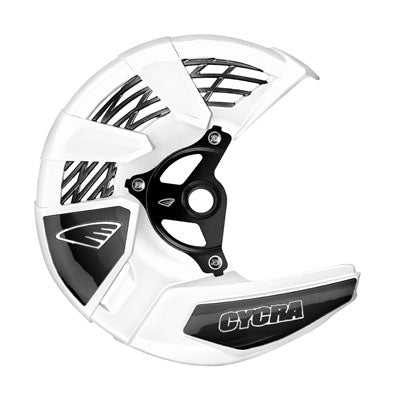 Cycra Tri-Flow Front Disc Cover With Mounting Kit - White