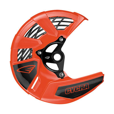 Cycra Tri-Flow Front Disc Cover With Mounting Kit - Orange