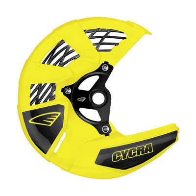 Cycra Tri-Flow Front Disc Cover With Mounting Kit - Yellow