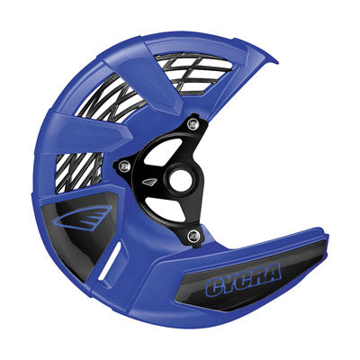 Cycra Tri-Flow Front Disc Cover With Mounting Kit - Blue