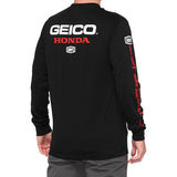 100% Geico/Honda Raceday Long Sleeve T-Shirt