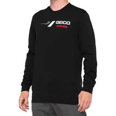 100% Geico/Honda Raceday Long Sleeve T-Shirt