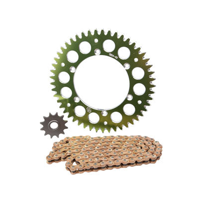 Primary Drive Alloy Kit & Gold Plated MX Race Chain
