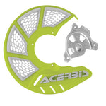 Acerbis X-Brake Vented Front Disc Cover With Mounting Kit - Flo Yellow/White