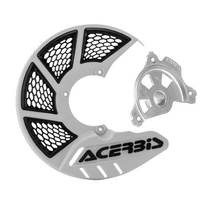 Acerbis X-Brake Vented Front Disc Cover With Mounting Kit - White/Black