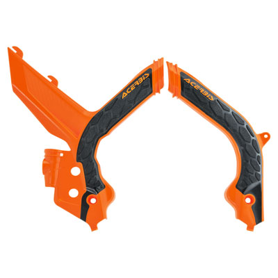 Acerbis X-Grip Frame Protector Guards - Orange - For KTM/Husqvarna XC-W 125 (2017-2019)
