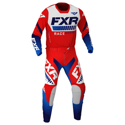 FXR, ATLAS, EKS & FIST FXR HELIUM MX - Pantalón moto hombre blue/hi vis/red  - Private Sport Shop