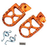 kentech-mx-parts-accessories - FOOT PEGS KTM HUSQVARNA CNC BILLET 57mm WIDE SX/EXC/F 98-16 - KENTECH MX PARTS & ACCESSORIES - Foot Pegs