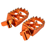 kentech-mx-parts-accessories - FOOT PEGS KTM HUSQVARNA CNC BILLET 57mm WIDE SX/EXC/F 98-16 - KENTECH MX PARTS & ACCESSORIES - Foot Pegs