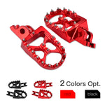 K-4 Foot Pegs Honda Cnc Billet 57Mm Wide Cr/F 125R-450R/X Crf250L/M Crf250Rally 2002-2019