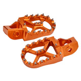 kentech-mx-parts-accessories - FOOT PEGS KTM CNC BILLET 57MM WIDE 125-530 EXC EXC-F 2017-2019 - KENTECH MX PARTS & ACCESSORIES - Foot Pegs