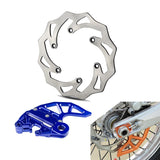 kentech-mx-parts-accessories - REAR BRAKE HUSQVARNA DISC ROTOR DISC GUARD COMBO 125-501 TC FC TX FX TE FE - KENTECH MX PARTS & ACCESSORIES - 