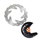 Front Brake Rotor & Disc Guard Set KTM Exc-F Sx-F Xc 125-530 Orange