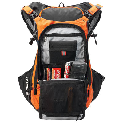 Sac De Protection USWE Patriot 15 – Noir/gris, 973g, Protection Dorsale SAS-TEC – Pour Moto Et Vélo